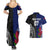 Personalised New Zealand Vs Samoa Rugby Couples Matching Summer Maxi Dress and Hawaiian Shirt Go Champions LT7 - Wonder Print Shop