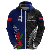 Personalised New Zealand Vs Samoa Rugby Hoodie Go Champions - Wonder Print Shop