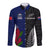 Personalised New Zealand Vs Samoa Rugby Long Sleeve Button Shirt Go Champions - Wonder Print Shop