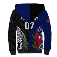 Personalised New Zealand Vs Samoa Rugby Sherpa Hoodie Go Champions - Wonder Print Shop