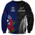 Personalised New Zealand Vs Samoa Rugby Sweatshirt Go Champions - Wonder Print Shop