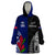 Personalised New Zealand Vs Samoa Rugby Wearable Blanket Hoodie Go Champions - Wonder Print Shop