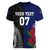 Personalised New Zealand Vs Samoa Rugby Women V Neck T Shirt Go Champions - Wonder Print Shop