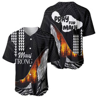 Hawaii Humpback Whale Baseball Jersey Be Strong - Pray For Maui LT7 - Wonder Print Shop