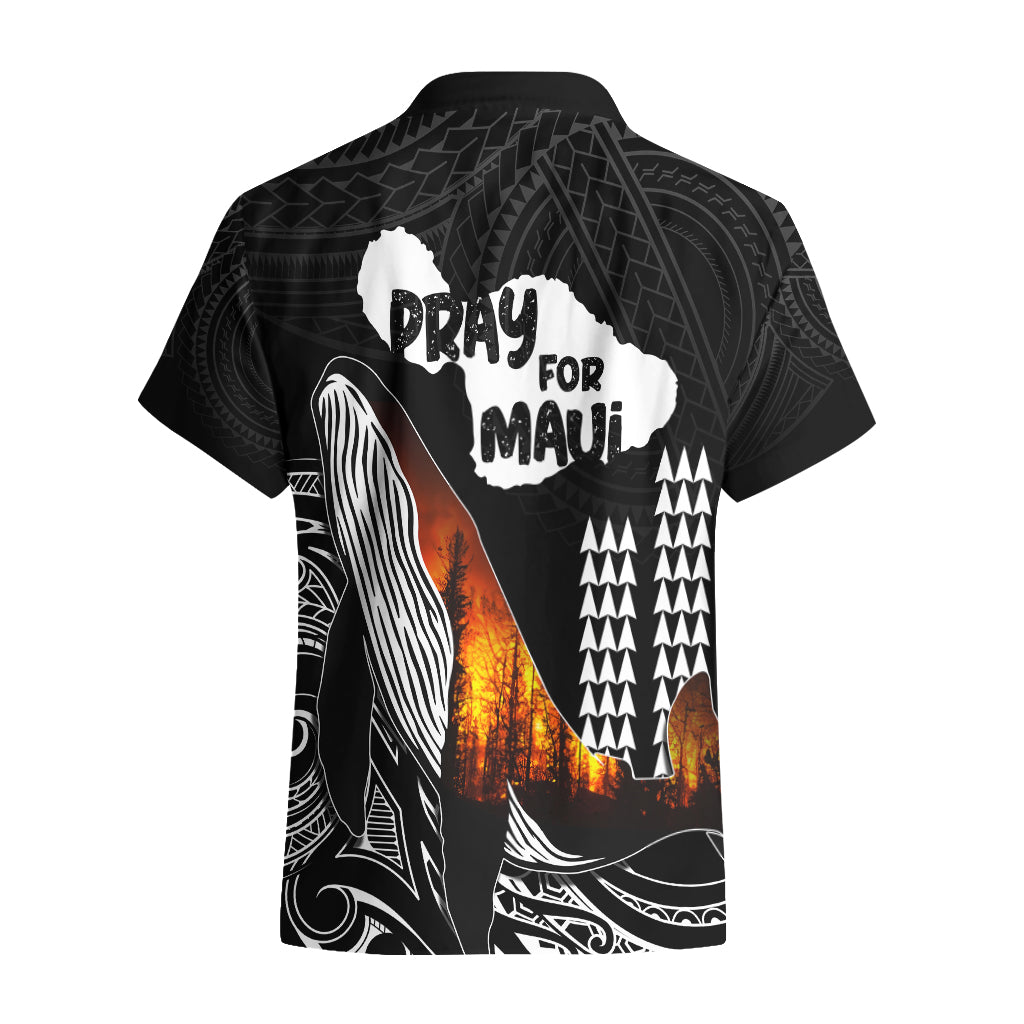 Hawaii Humpback Whale Hawaiian Shirt Be Strong - Pray For Maui - Wonder Print Shop