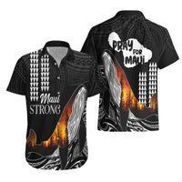 Hawaii Humpback Whale Hawaiian Shirt Be Strong - Pray For Maui - Wonder Print Shop