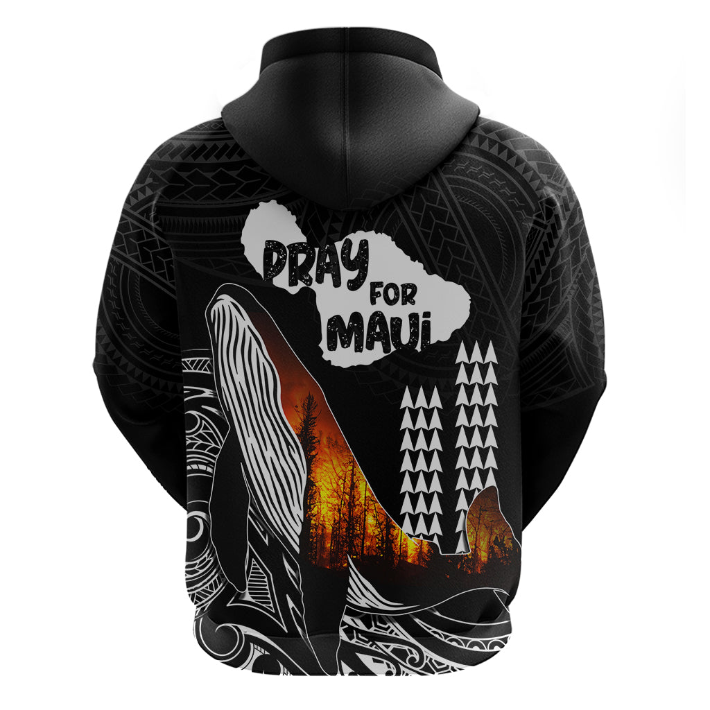 Hawaii Humpback Whale Hoodie Be Strong - Pray For Maui - Wonder Print Shop