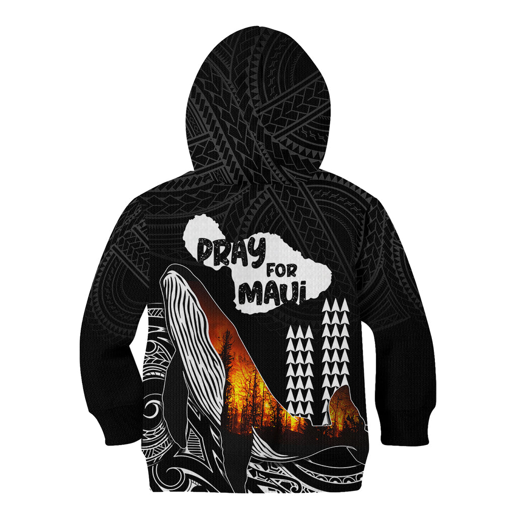 Hawaii Humpback Whale Kid Hoodie Be Strong - Pray For Maui - Wonder Print Shop