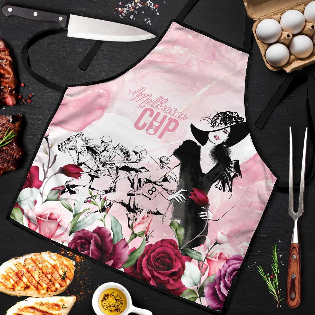 Melbourne Horse Racing Cup Pink Out Derby Apron - Wonder Print Shop