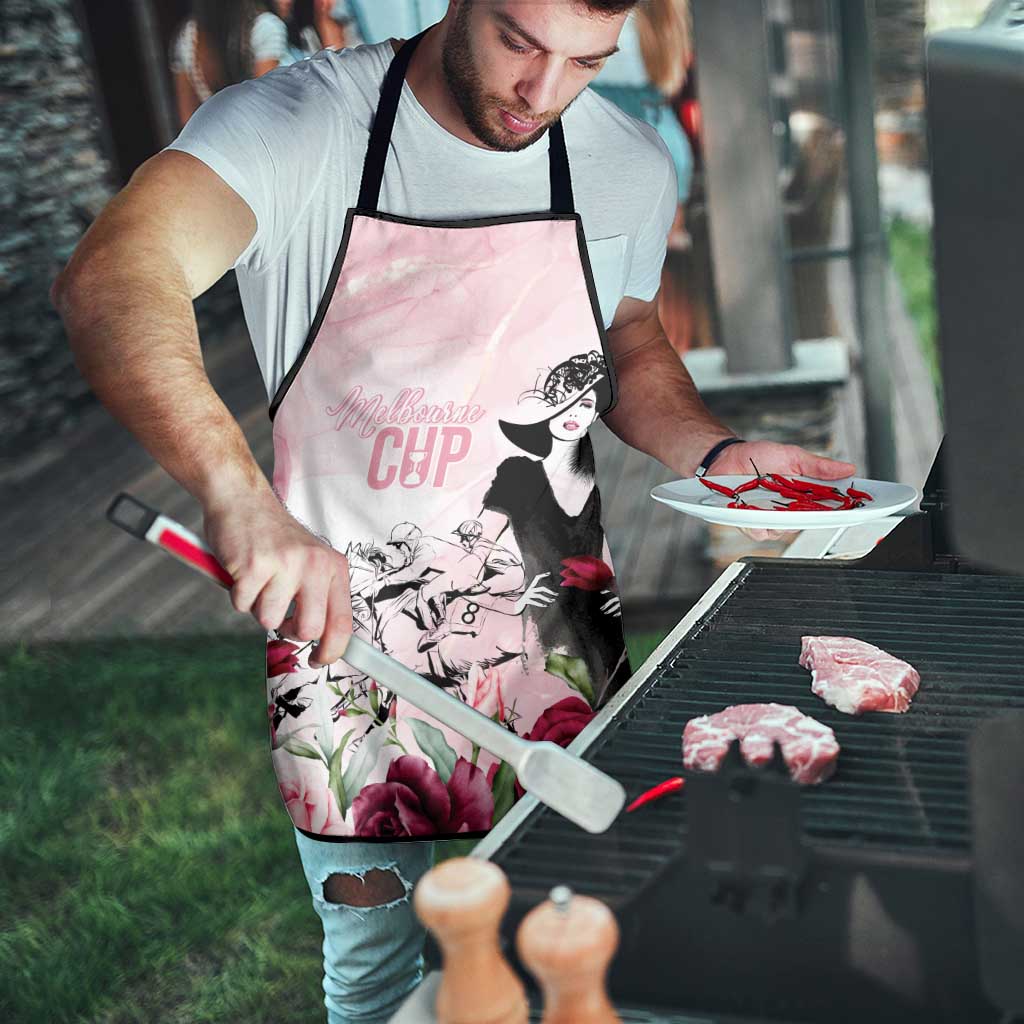 Melbourne Horse Racing Cup Pink Out Derby Apron - Wonder Print Shop