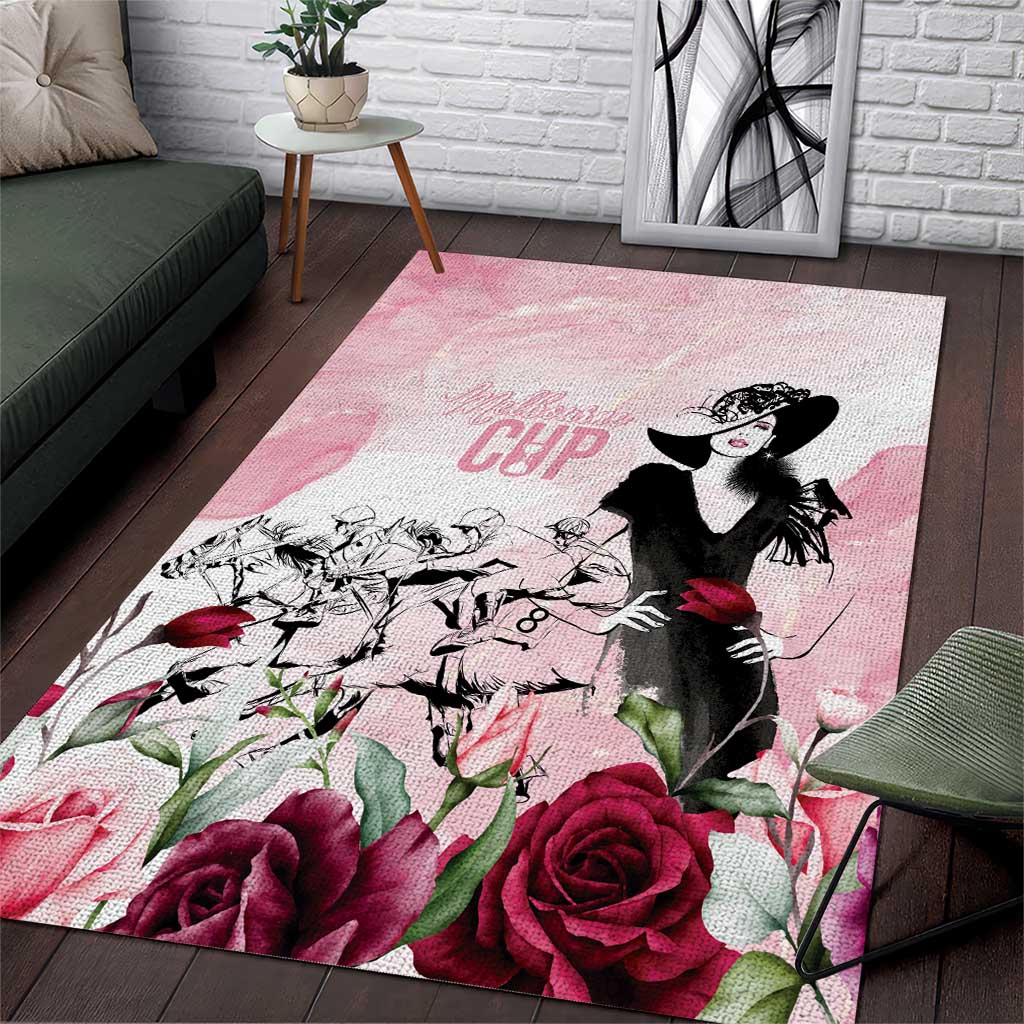 Melbourne Horse Racing Cup Pink Out Derby Area Rug - Wonder Print Shop