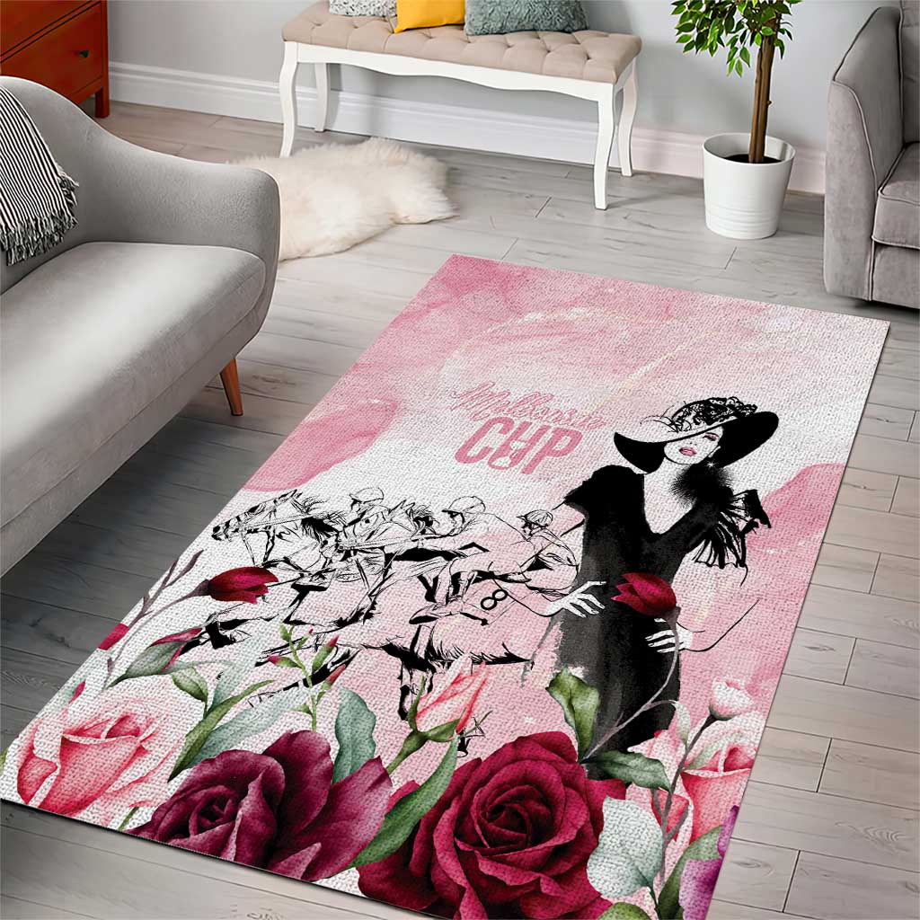 Melbourne Horse Racing Cup Pink Out Derby Area Rug - Wonder Print Shop