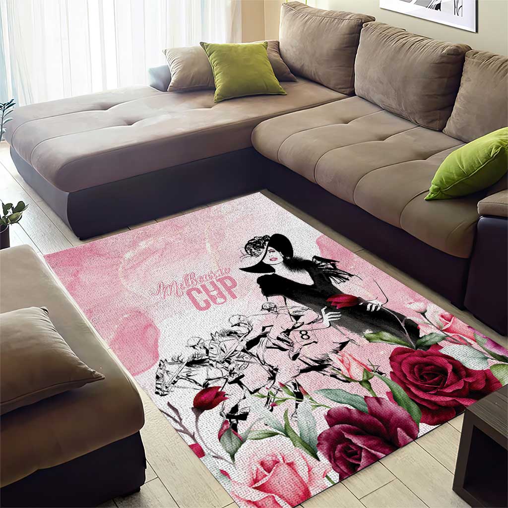 Melbourne Horse Racing Cup Pink Out Derby Area Rug - Wonder Print Shop