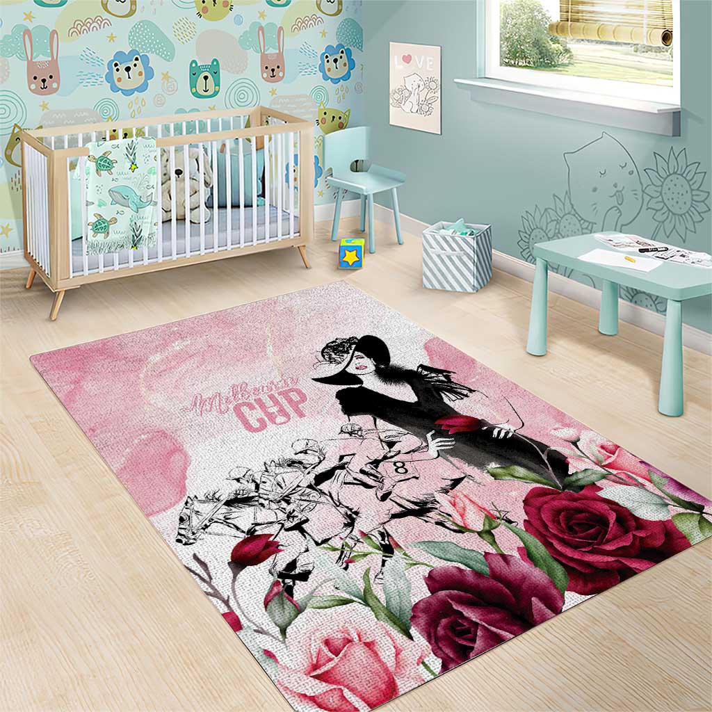 Melbourne Horse Racing Cup Pink Out Derby Area Rug - Wonder Print Shop