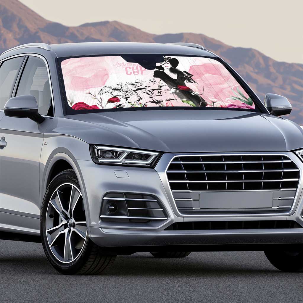 Melbourne Horse Racing Cup Pink Out Derby Auto Sun Shade - Wonder Print Shop