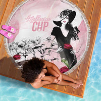 Melbourne Horse Racing Cup Pink Out Derby Beach Blanket - Wonder Print Shop