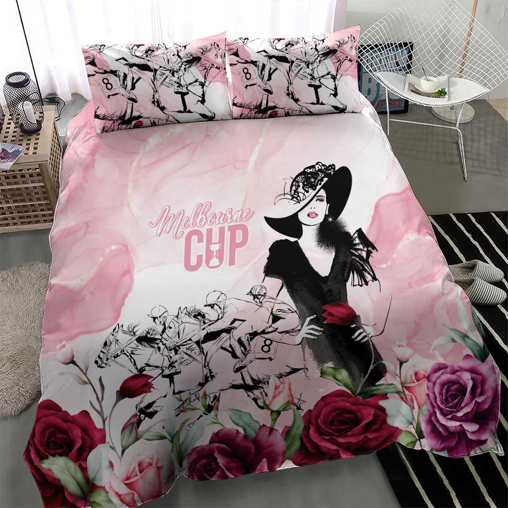 Melbourne Horse Racing Cup Pink Out Derby Bedding Set - Wonder Print Shop