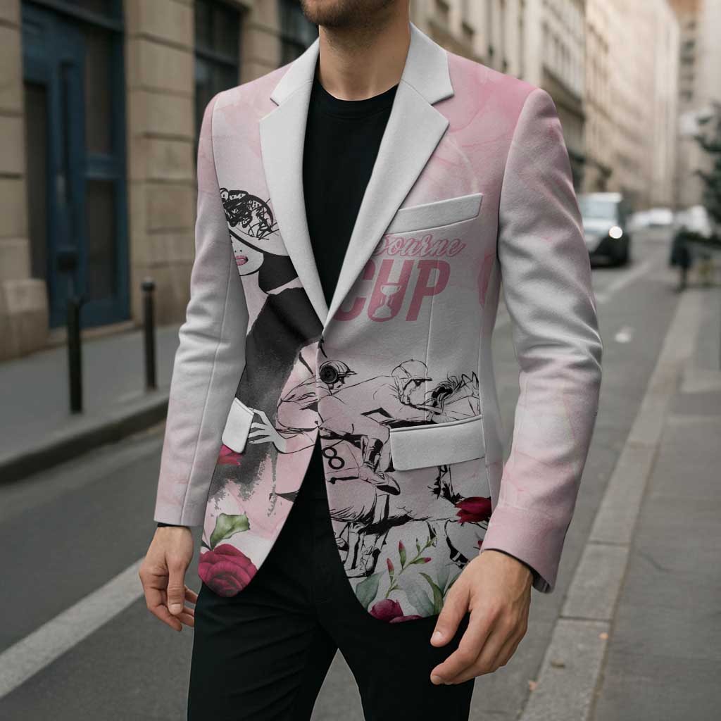 Melbourne Horse Racing Cup Pink Out Derby Blazer - Wonder Print Shop