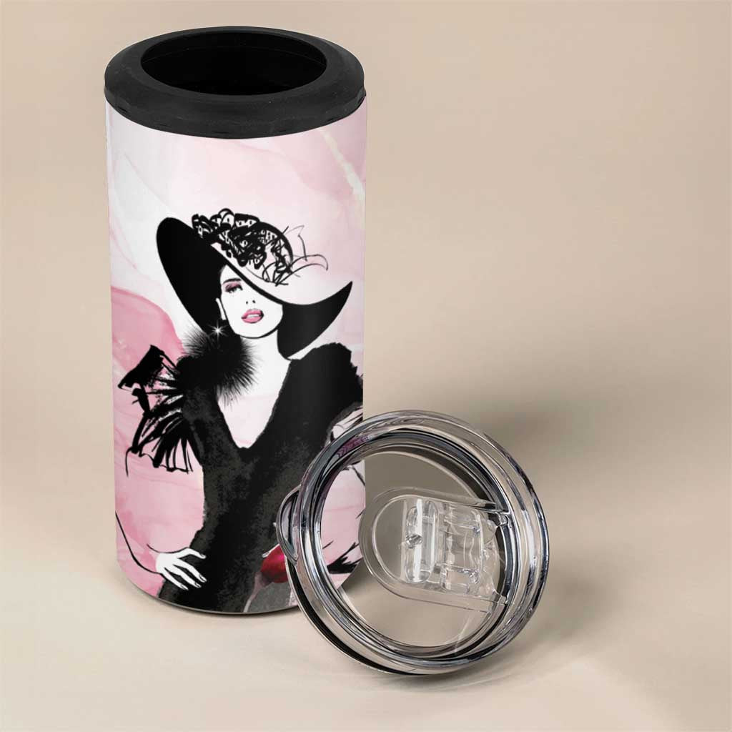 Melbourne Horse Racing Cup Pink Out Derby 4 in 1 Can Cooler Tumbler - Wonder Print Shop
