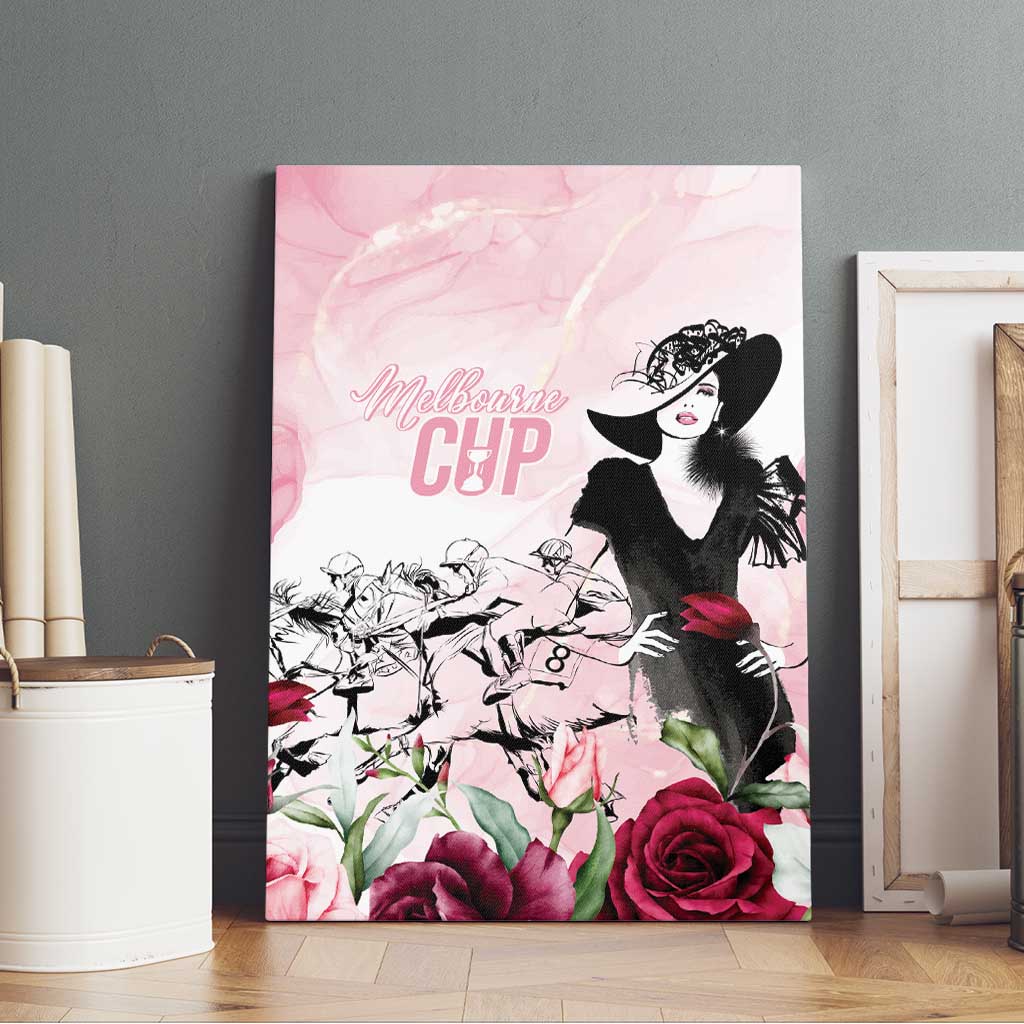 Melbourne Horse Racing Cup Pink Out Derby Canvas Wall Art - Wonder Print Shop