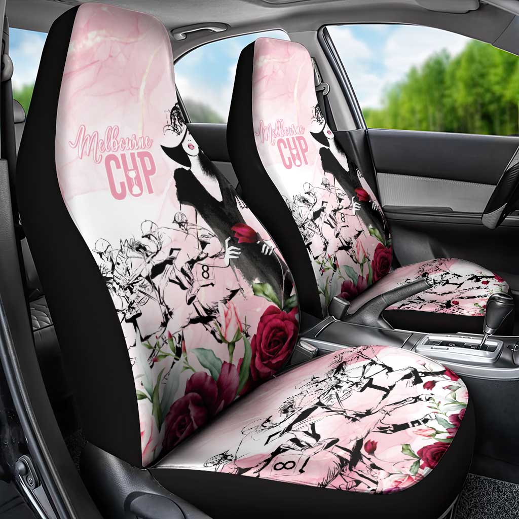 Melbourne Horse Racing Cup Pink Out Derby Car Seat Cover - Wonder Print Shop