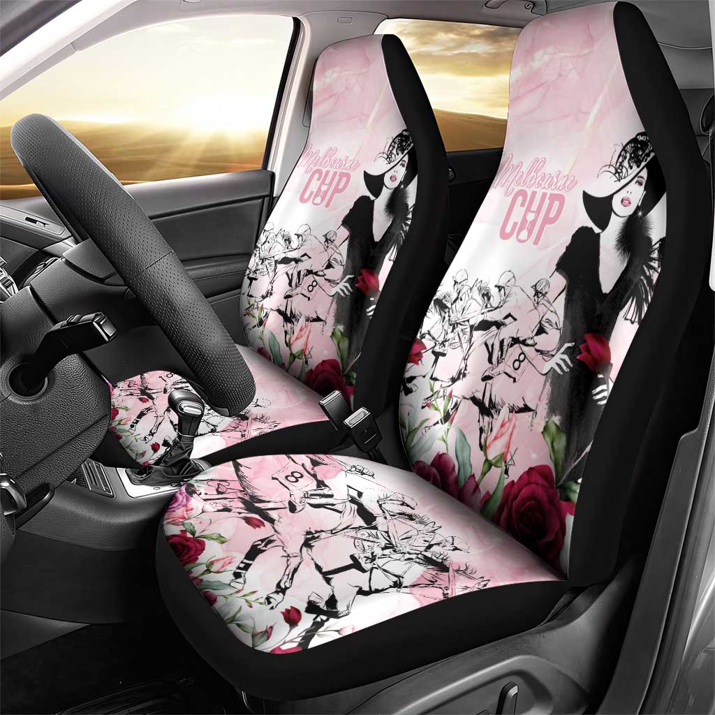 Melbourne Horse Racing Cup Pink Out Derby Car Seat Cover - Wonder Print Shop