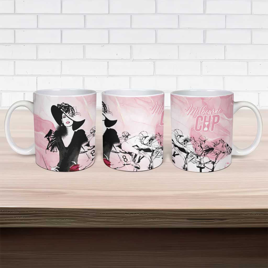 Melbourne Horse Racing Cup Pink Out Derby Ceramic Mug - Wonder Print Shop