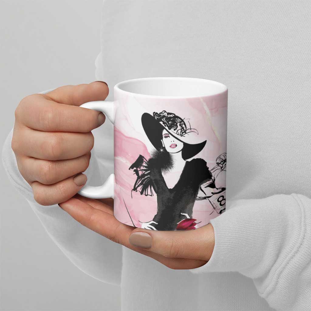 Melbourne Horse Racing Cup Pink Out Derby Ceramic Mug - Wonder Print Shop