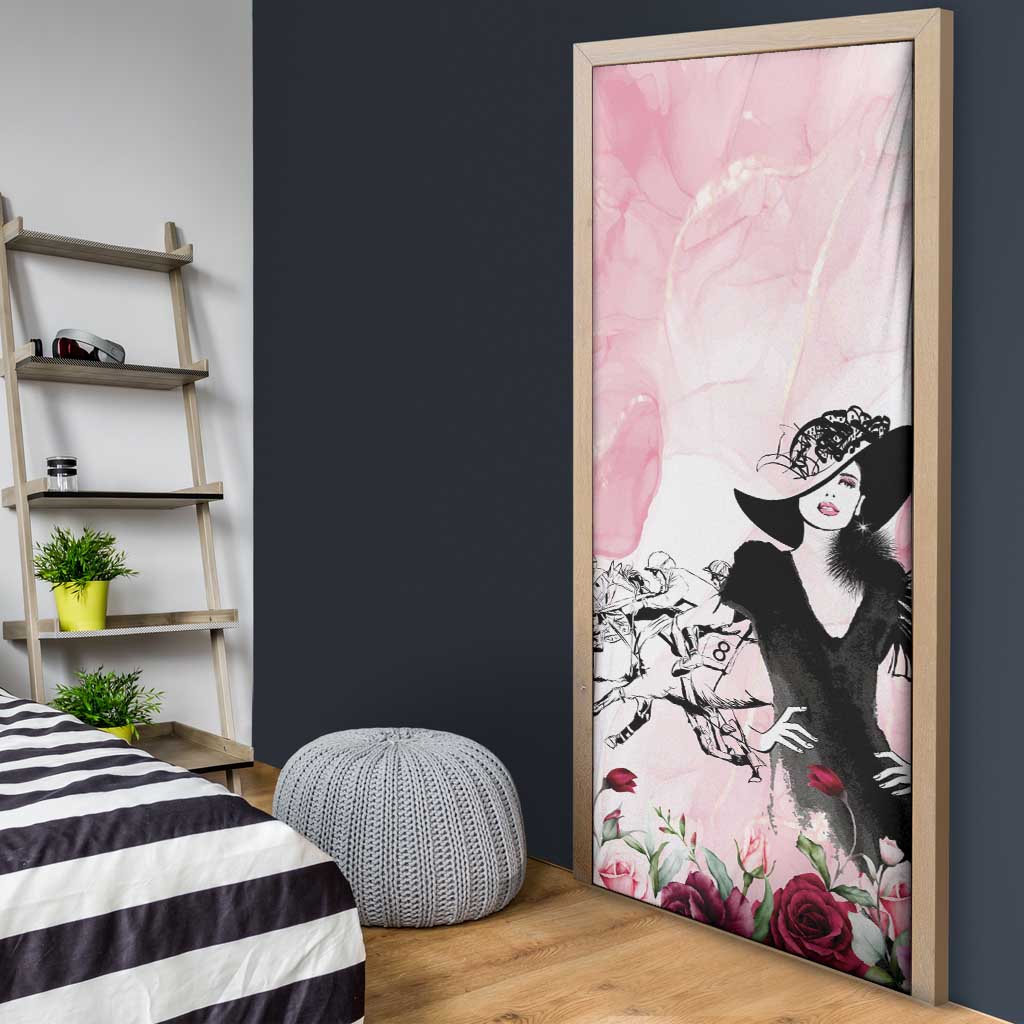 Melbourne Horse Racing Cup Pink Out Derby Door Cover - Wonder Print Shop