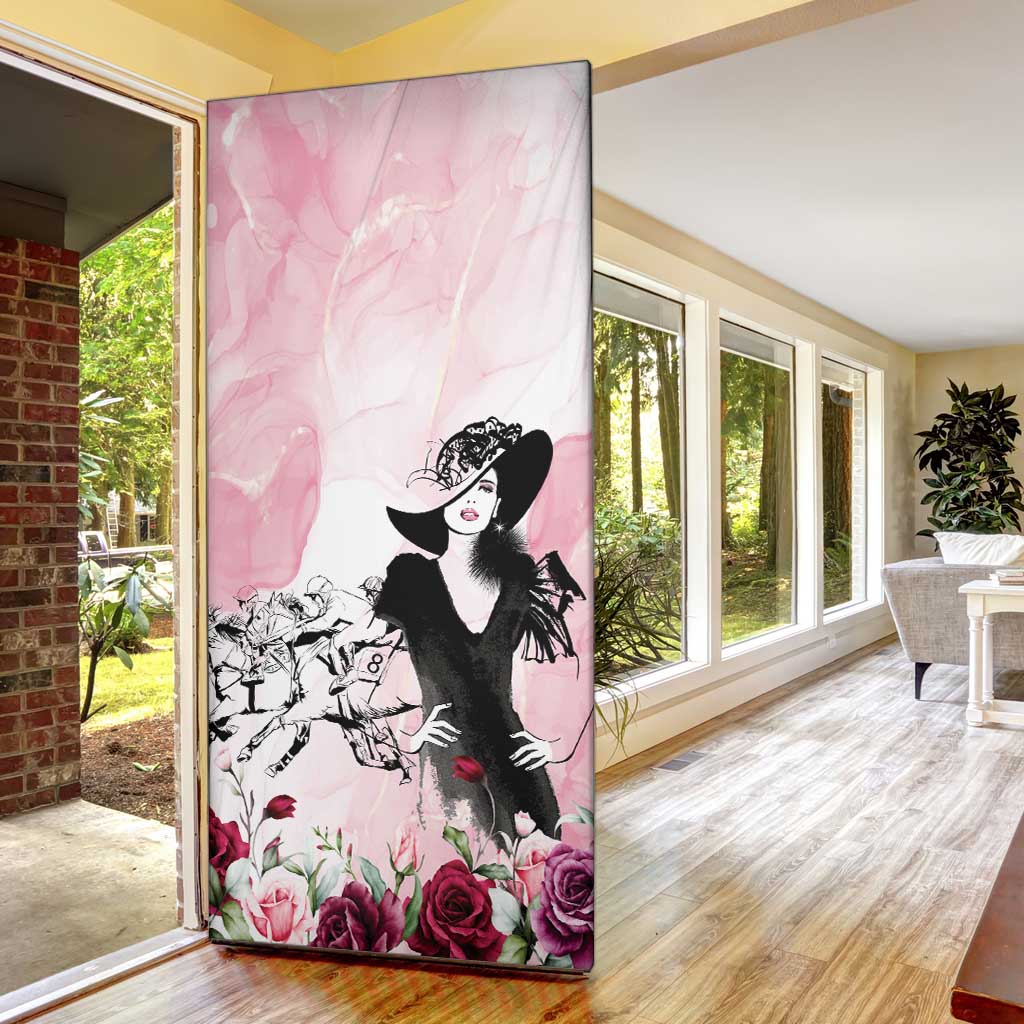 Melbourne Horse Racing Cup Pink Out Derby Door Cover - Wonder Print Shop