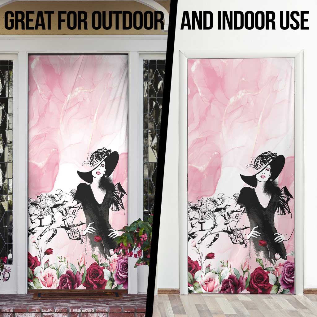 Melbourne Horse Racing Cup Pink Out Derby Door Cover - Wonder Print Shop