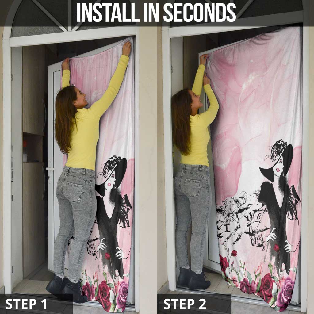 Melbourne Horse Racing Cup Pink Out Derby Door Cover - Wonder Print Shop