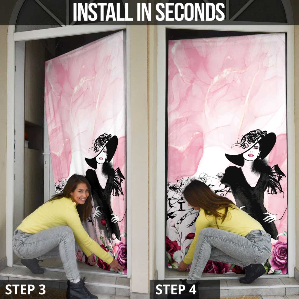 Melbourne Horse Racing Cup Pink Out Derby Door Cover - Wonder Print Shop