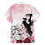 Melbourne Horse Racing Cup Pink Out Derby Family Matching Long Sleeve Bodycon Dress and Hawaiian Shirt - Wonder Print Shop