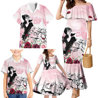 Melbourne Horse Racing Cup Pink Out Derby Family Matching Mermaid Dress and Hawaiian Shirt - Wonder Print Shop
