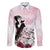 Melbourne Horse Racing Cup Pink Out Derby Family Matching Short Sleeve Bodycon Dress and Hawaiian Shirt - Wonder Print Shop