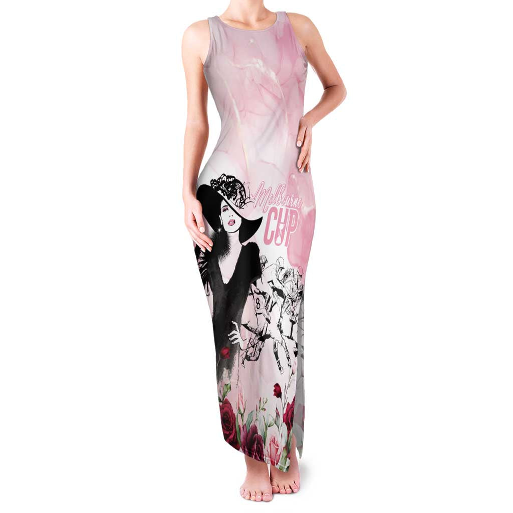 Melbourne Horse Racing Cup Pink Out Derby Family Matching Tank Maxi Dress and Hawaiian Shirt - Wonder Print Shop