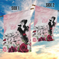 Melbourne Horse Racing Cup Pink Out Derby Garden Flag - Wonder Print Shop