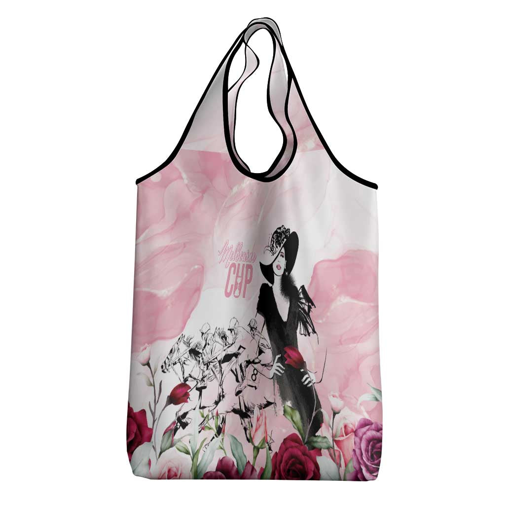 Melbourne Horse Racing Cup Pink Out Derby Grocery Bag - Wonder Print Shop