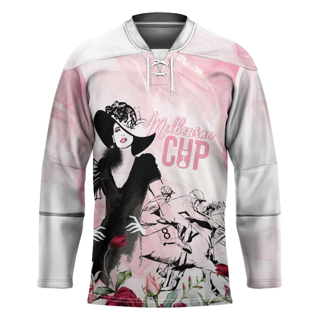 Melbourne Horse Racing Cup Pink Out Derby Hockey Jersey - Wonder Print Shop