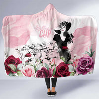 Melbourne Horse Racing Cup Pink Out Derby Hooded Blanket - Wonder Print Shop
