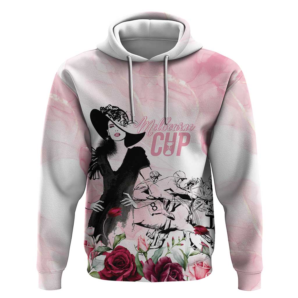 Melbourne Horse Racing Cup Pink Out Derby Hoodie - Wonder Print Shop