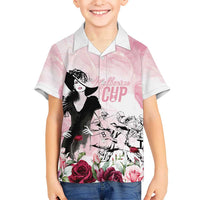 Melbourne Horse Racing Cup Pink Out Derby Kid Hawaiian Shirt - Wonder Print Shop