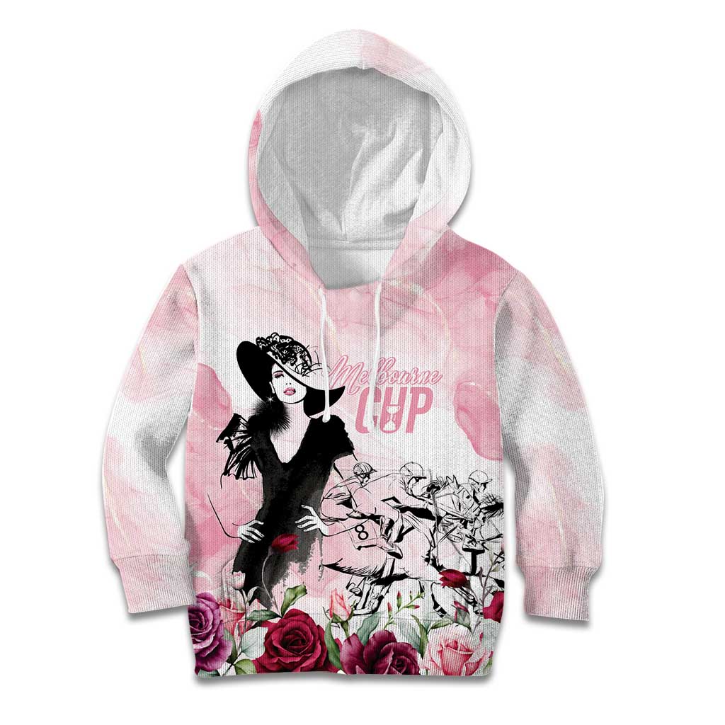 Melbourne Horse Racing Cup Pink Out Derby Kid Hoodie - Wonder Print Shop