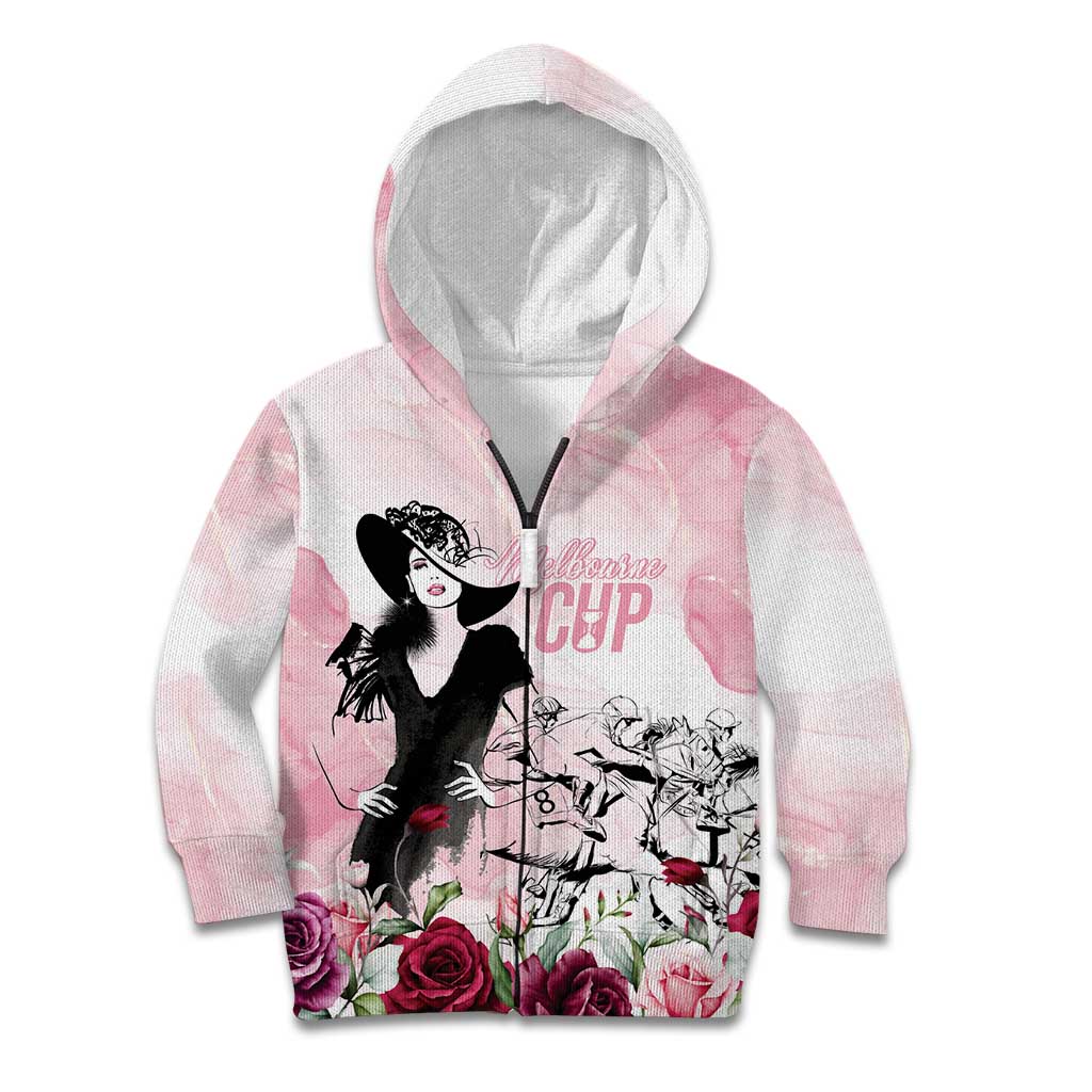 Melbourne Horse Racing Cup Pink Out Derby Kid Hoodie - Wonder Print Shop