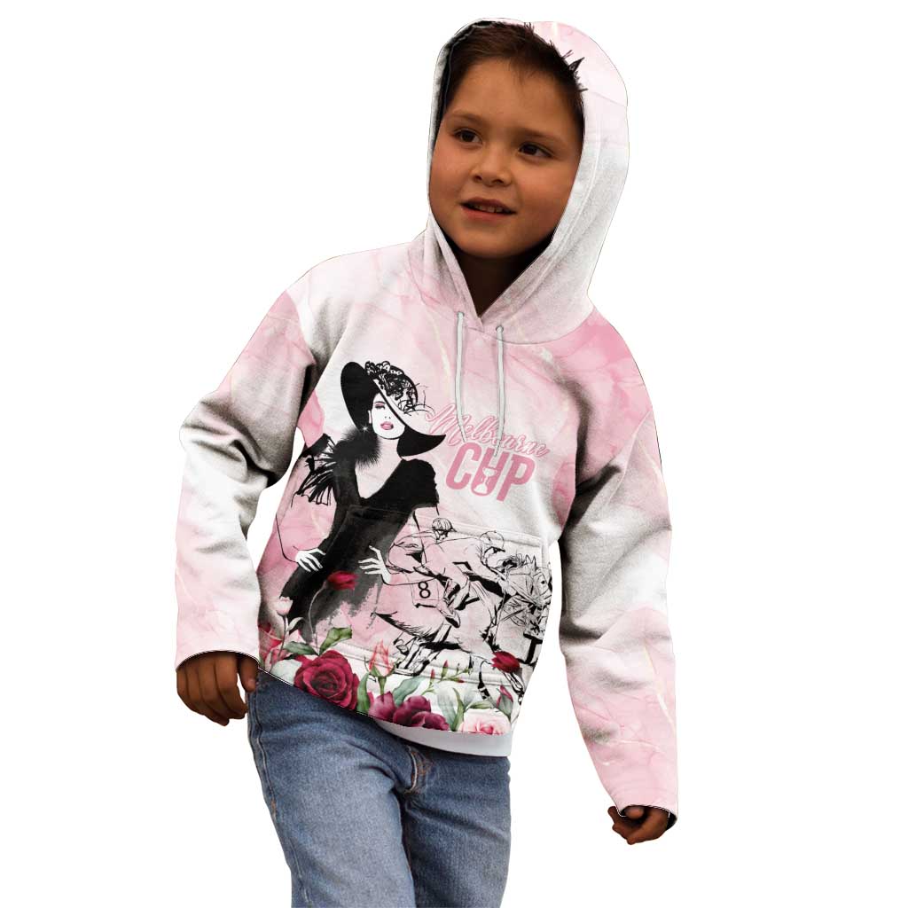 Melbourne Horse Racing Cup Pink Out Derby Kid Hoodie - Wonder Print Shop