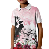 Melbourne Horse Racing Cup Pink Out Derby Kid Polo Shirt - Wonder Print Shop
