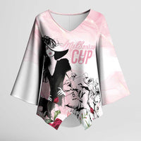 Melbourne Horse Racing Cup Pink Out Derby Kimono Sleeve Blouse - Wonder Print Shop