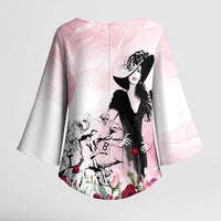 Melbourne Horse Racing Cup Pink Out Derby Kimono Sleeve Blouse - Wonder Print Shop
