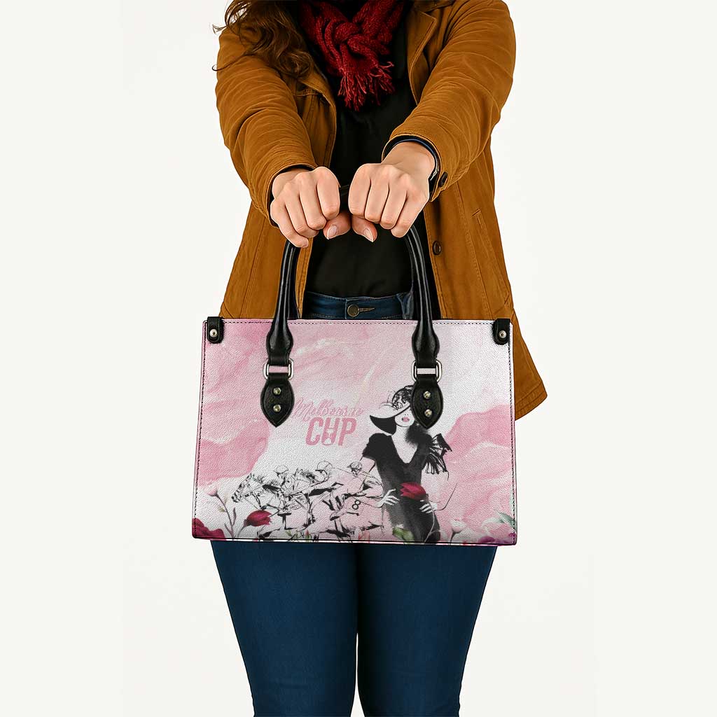 Melbourne Horse Racing Cup Pink Out Derby Leather Bag - Wonder Print Shop